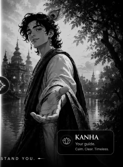 Kanha, your guide. Calm, clear, timeless.